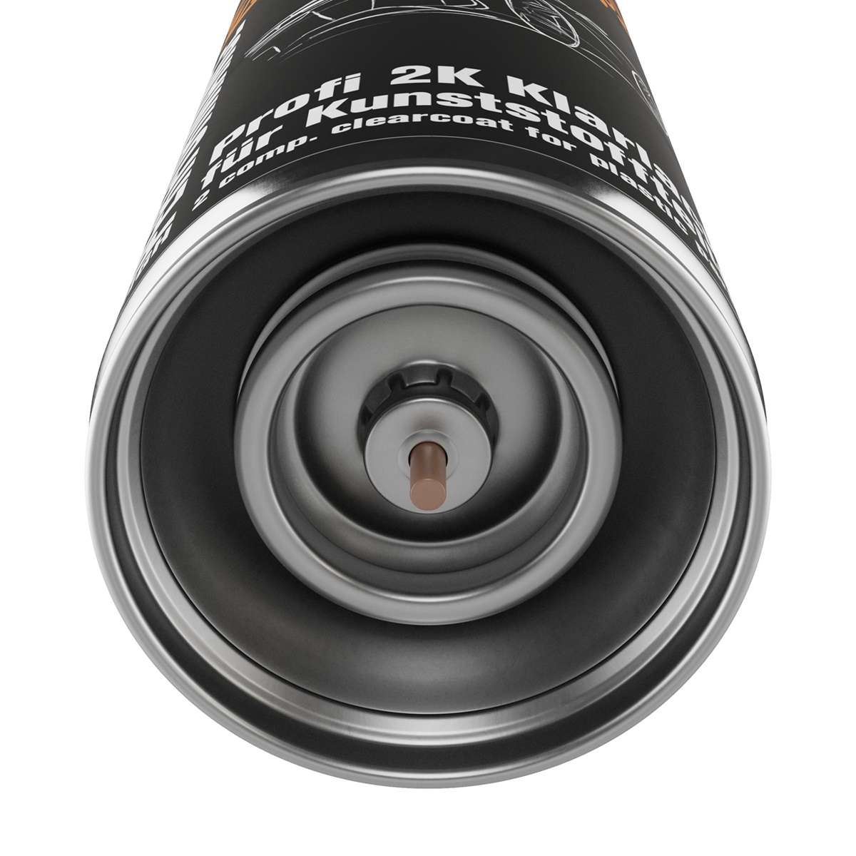 TRISTARcolor 2K Acryl-Sprühdose Betongrau Matt RAL 7023 – 400 Ml, Made In Germany